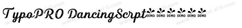 TypoPRO DancingScrpt字体转换